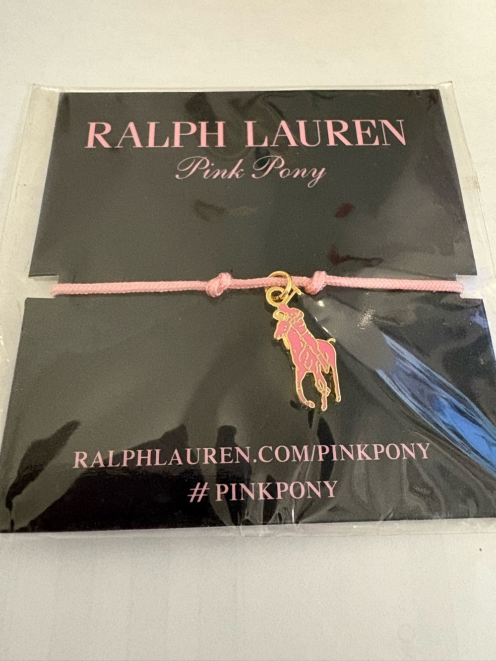 Ralph Lauren Pink Pony charm bracelet